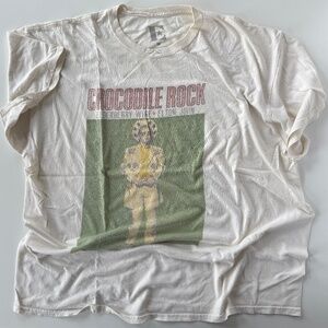 Original Elton John Shirt Crocodile Rock Elderberry Wine Glam Rock Men's Tee M